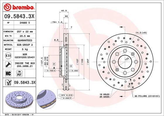 AP 24980 X - Спирачен диск vvparts.bg