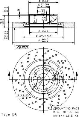 AP 24924 - Спирачен диск vvparts.bg