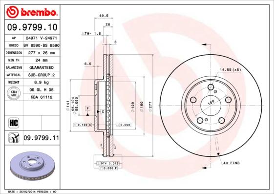 AP 24971 - Спирачен диск vvparts.bg