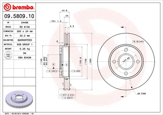 AP 24495 - Спирачен диск vvparts.bg