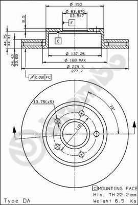 AP 24492 - Спирачен диск vvparts.bg