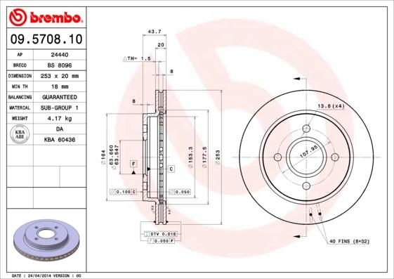 AP 24440 - Спирачен диск vvparts.bg