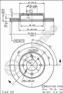 AP 24452 - Спирачен диск vvparts.bg