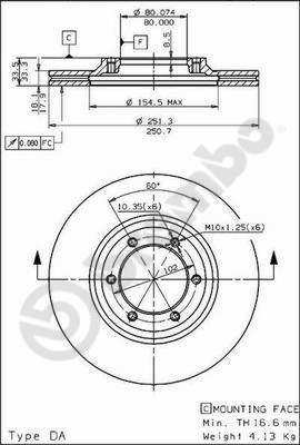 AP 24425 - Спирачен диск vvparts.bg