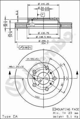 AP 24558 - Спирачен диск vvparts.bg