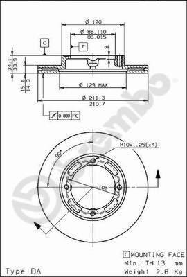 AP 24522 - Спирачен диск vvparts.bg