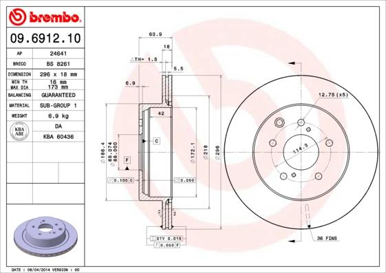 AP 24641 - Спирачен диск vvparts.bg