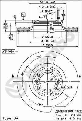 AP 24170 - Спирачен диск vvparts.bg