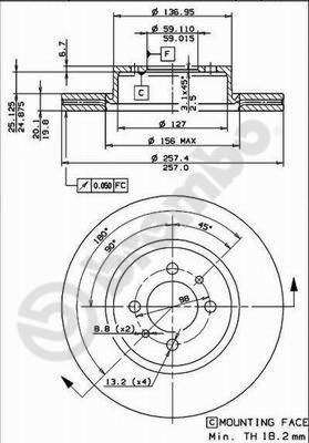 AP 24178 - Спирачен диск vvparts.bg