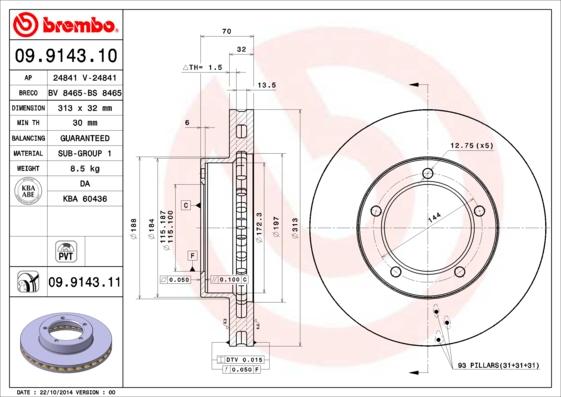 AP 24841 - Спирачен диск vvparts.bg