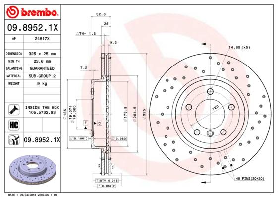 AP 24817 X - Спирачен диск vvparts.bg