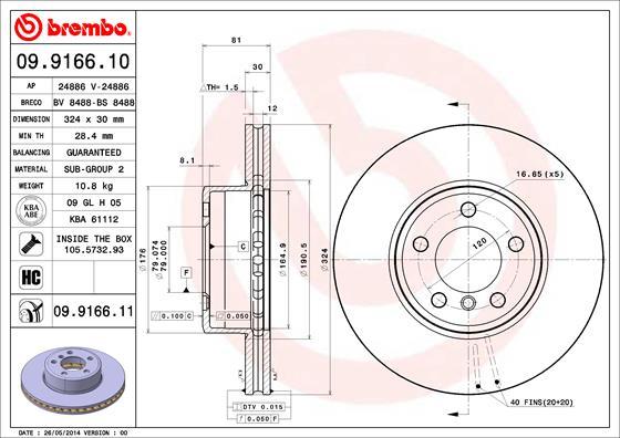 AP 24886 - Спирачен диск vvparts.bg