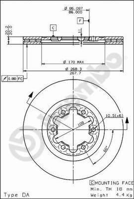 AP 24376 - Спирачен диск vvparts.bg