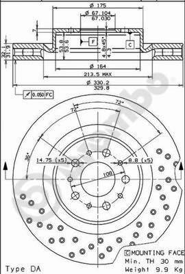 AP 24241 - Спирачен диск vvparts.bg