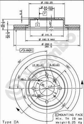 AP 24266 - Спирачен диск vvparts.bg