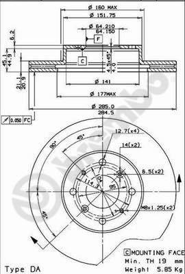 AP 24226 - Спирачен диск vvparts.bg