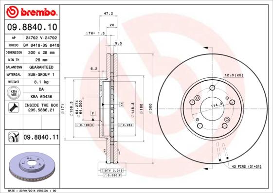 AP 24792 - Спирачен диск vvparts.bg