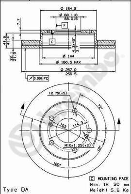 AP 24703 - Спирачен диск vvparts.bg