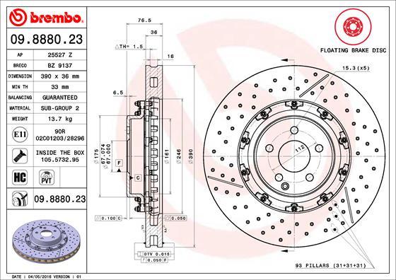 AP 25527 Z - Спирачен диск vvparts.bg