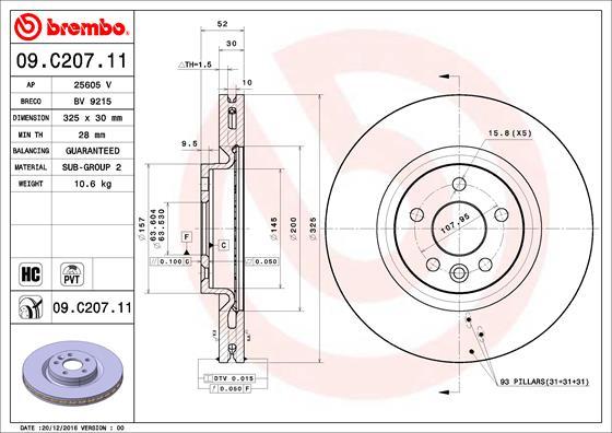 AP 25605 V - Спирачен диск vvparts.bg