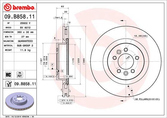 AP 25602 V - Спирачен диск vvparts.bg