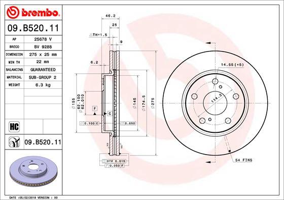 AP 25678 V - Спирачен диск vvparts.bg