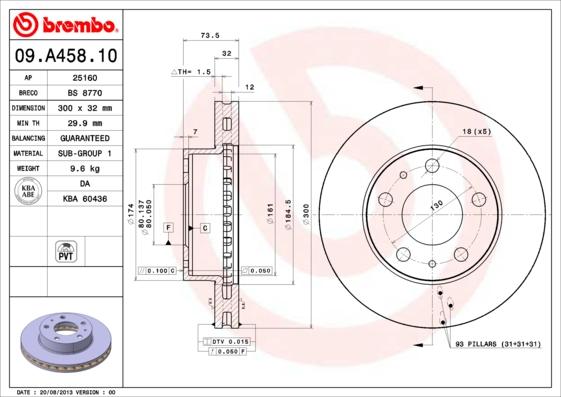 AP 25160 - Спирачен диск vvparts.bg