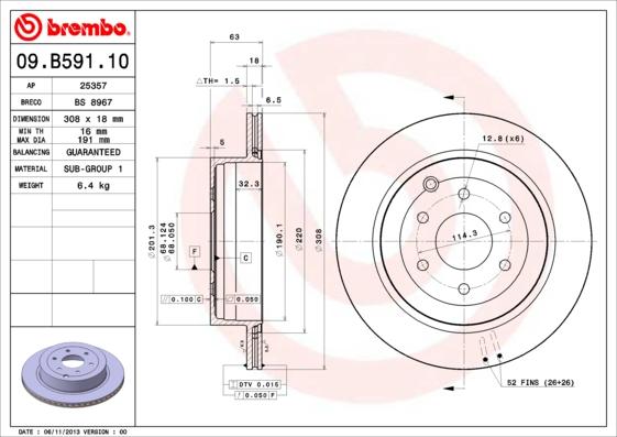 AP 25357 - Спирачен диск vvparts.bg