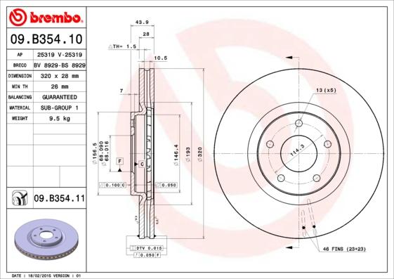 AP 25319 - Спирачен диск vvparts.bg