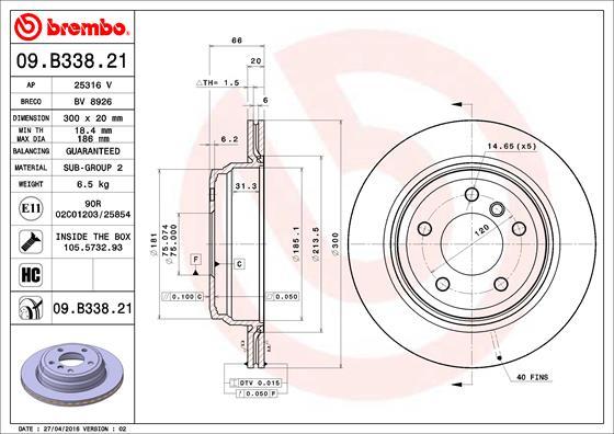 AP 25316 V - Спирачен диск vvparts.bg