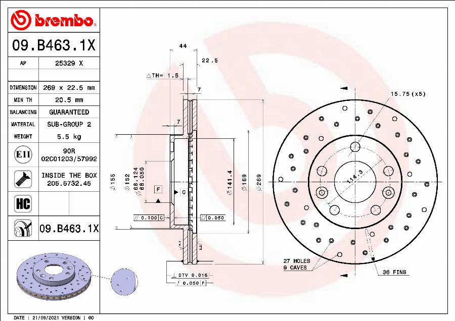 AP 25329 X - Спирачен диск vvparts.bg