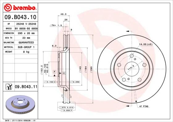 AP 25248 - Спирачен диск vvparts.bg