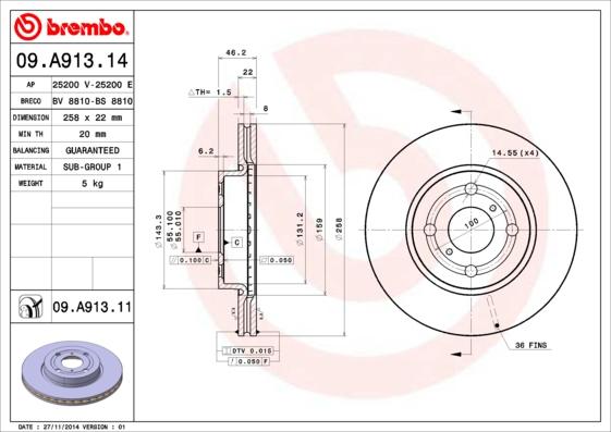 AP 25200 E - Спирачен диск vvparts.bg