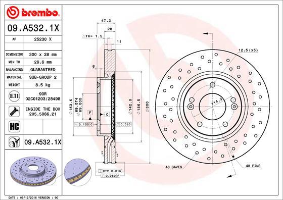 AP 25230 X - Спирачен диск vvparts.bg