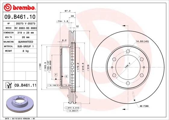 AP 25273 V - Спирачен диск vvparts.bg