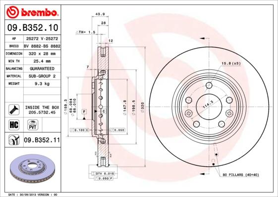 AP 25272 - Спирачен диск vvparts.bg