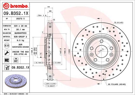 AP 25272 X - Спирачен диск vvparts.bg