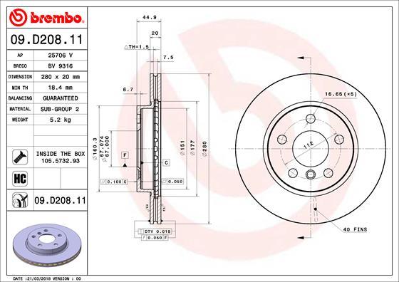 AP 25706 V - Спирачен диск vvparts.bg