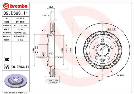 AP 25736V - Спирачен диск vvparts.bg