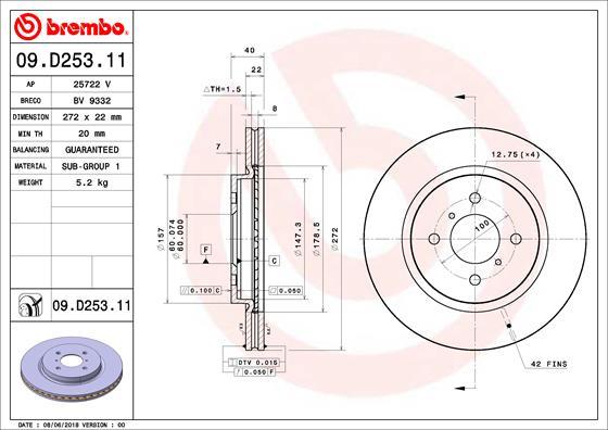 AP 25722 V - Спирачен диск vvparts.bg