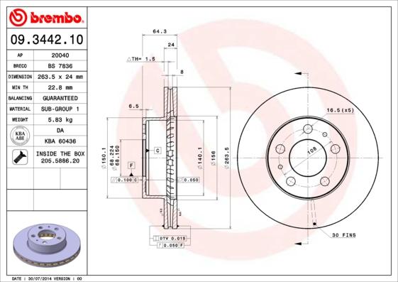 AP 20040 - Спирачен диск vvparts.bg