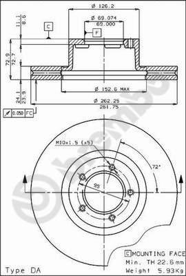 AP 20017 - Спирачен диск vvparts.bg