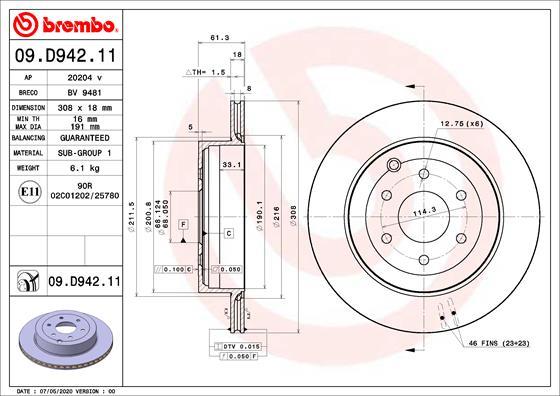 AP 20204 V - Спирачен диск vvparts.bg