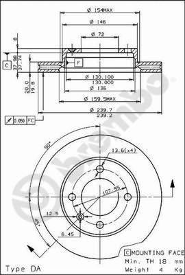 AP 20206 - Спирачен диск vvparts.bg