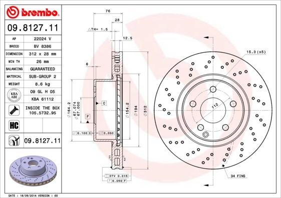 AP 22024 V - Спирачен диск vvparts.bg