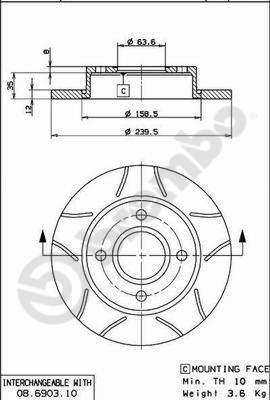 AP X 14672 - Спирачен диск vvparts.bg