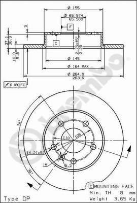 AP X 15373 - Спирачен диск vvparts.bg