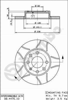 AP X 10170 - Спирачен диск vvparts.bg