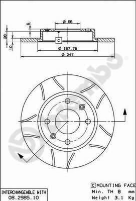 AP X 10240 - Спирачен диск vvparts.bg