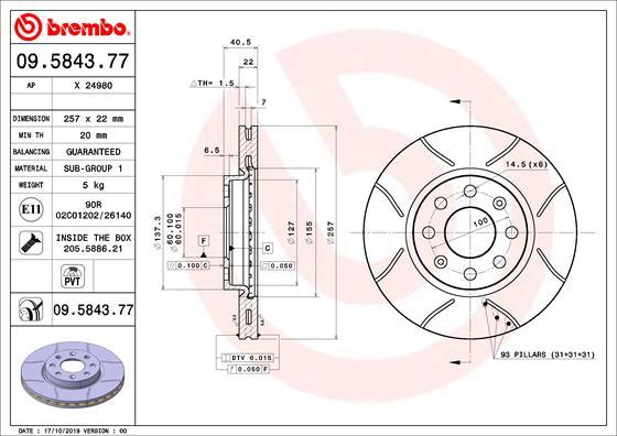 AP X 24980 - Спирачен диск vvparts.bg